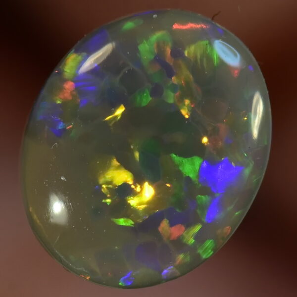 Fantastic Colors Solid Lightning Ridge semi-Black Opal (15199) - Just Opal