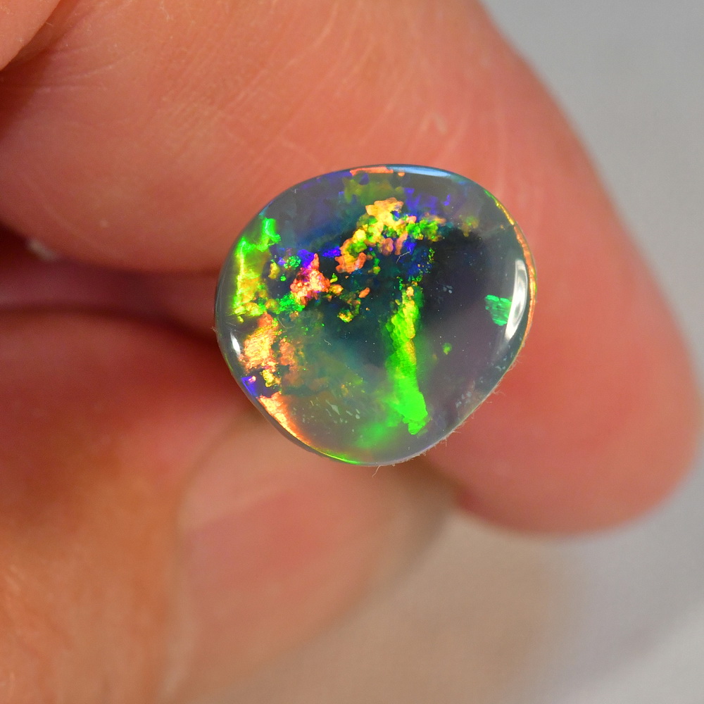 NATURAL SOLID LIGHTNING RIDGE AUSTRALIAN BLACK OPAL 2.67 carats (16027 ...