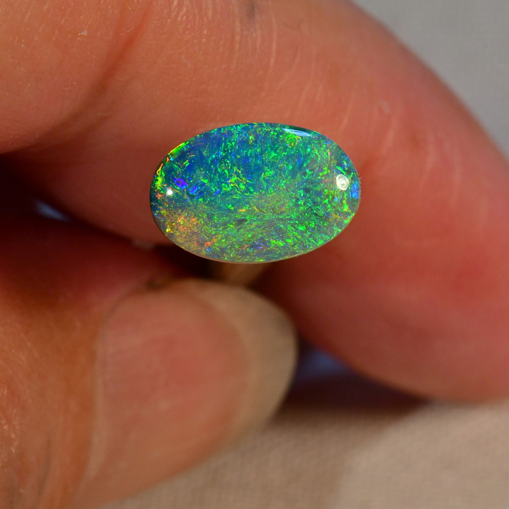 2.09 carats SOLID Lightning Ridge AUSTRALIAN BLACK Opal (16032) - Just Opal